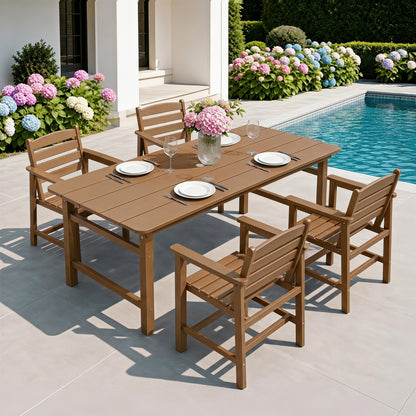 HDPE Patio Dining Table Set