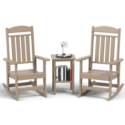 Modern HDPE Patio Rocking Chairs - Foowin