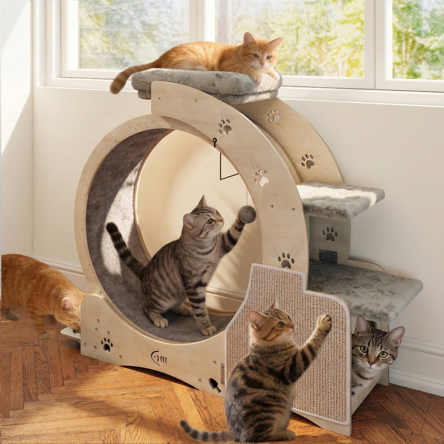 40" Cat Exercise Wheel for Cats