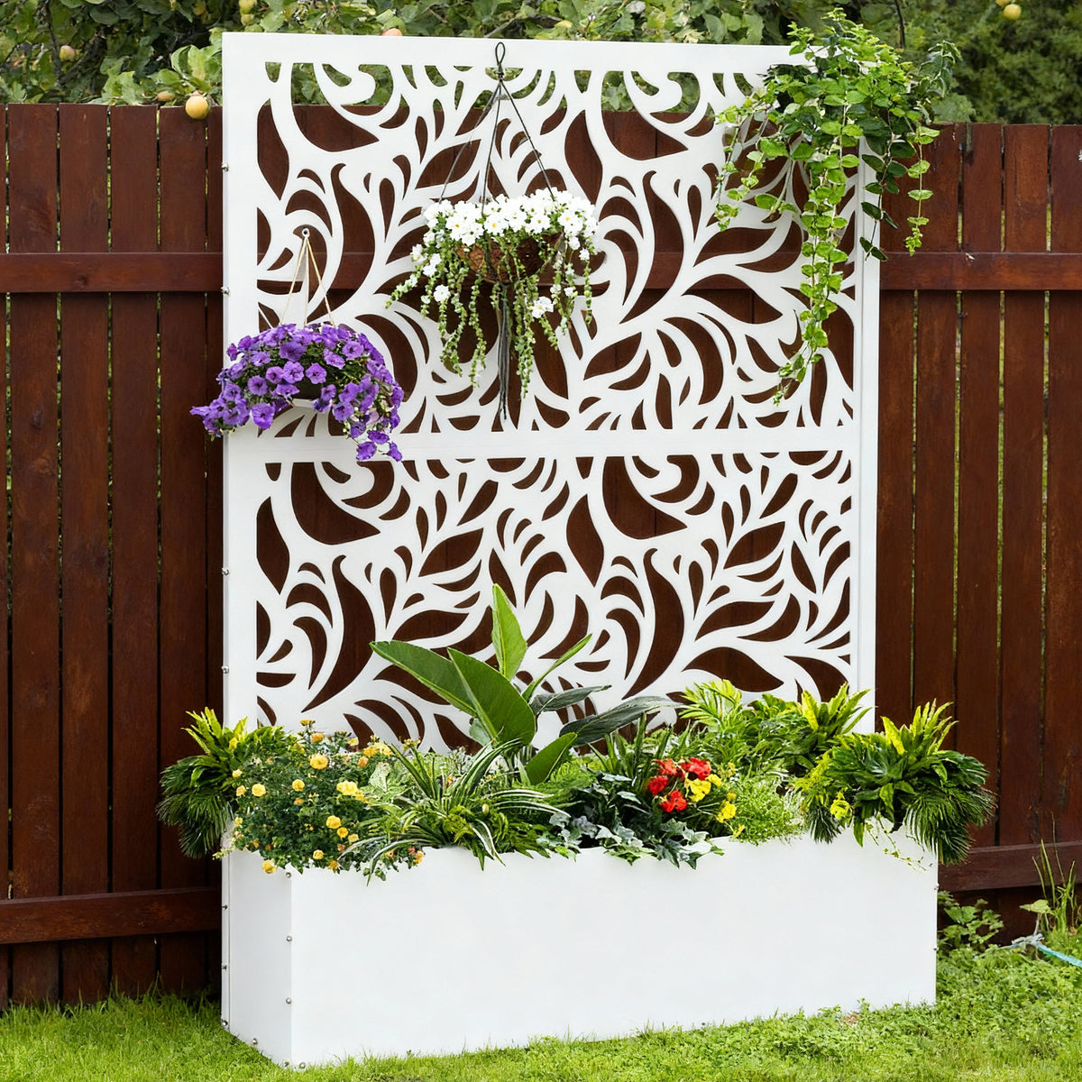 Outdoor Raised Garden Bed for Climbing Plants
