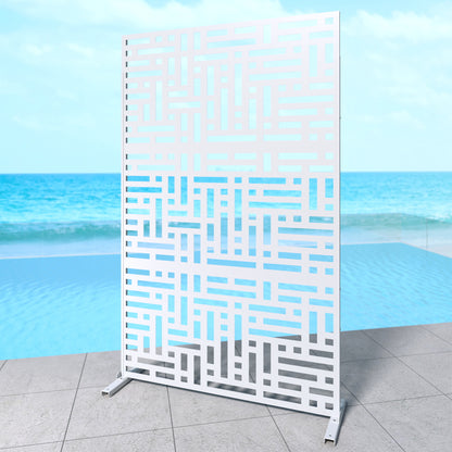 Outdoor Metal Privacy Screen Galvanized Decorative Screen

