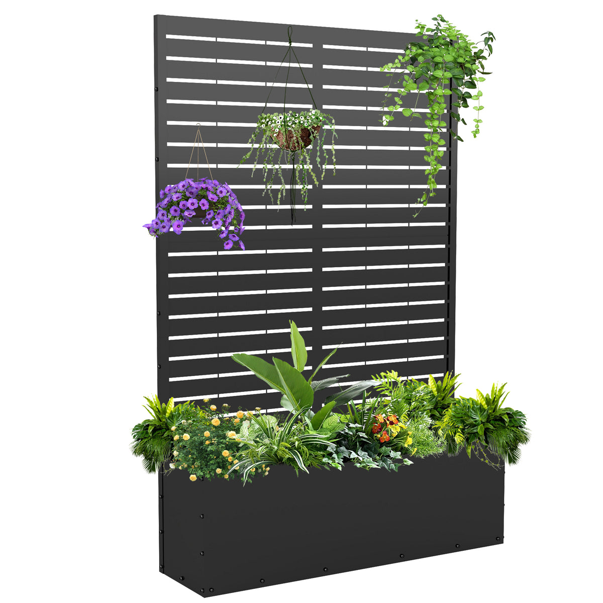 Outdoor Raised Garden Bed for Climbing Plants