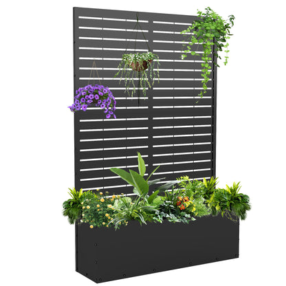 Outdoor Raised Garden Bed for Climbing Plants