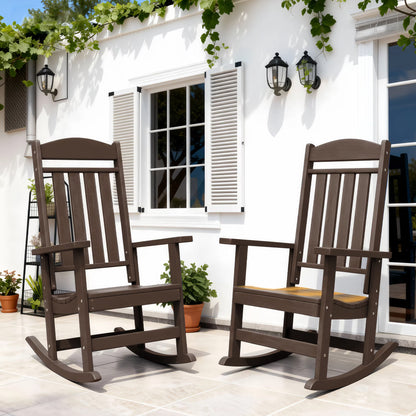 Modern HDPE Patio Rocking Chairs