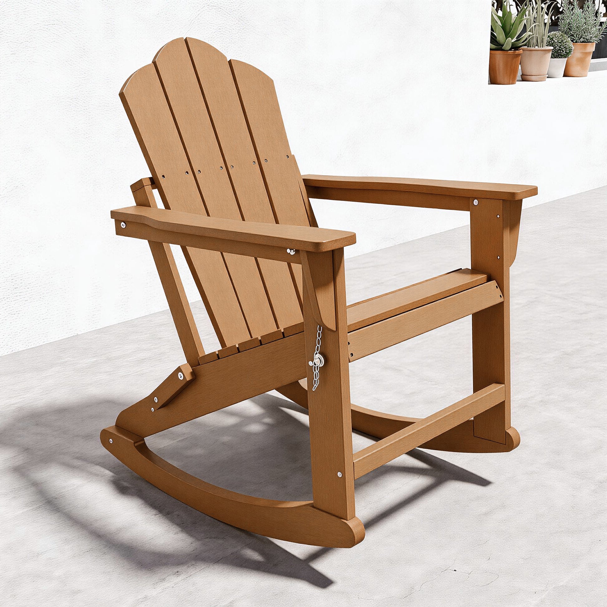 Patio Rocking Chair Folding Adirondack Chair – Foowin