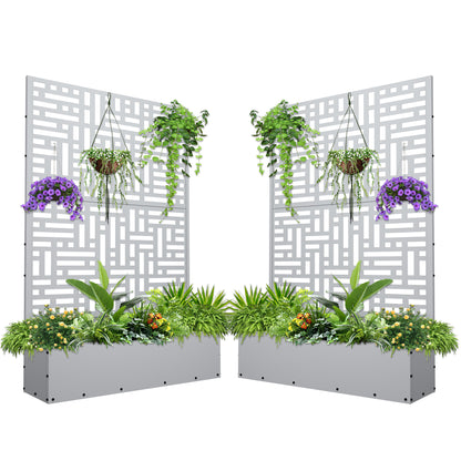 Outdoor Raised Garden Bed for Climbing Plants