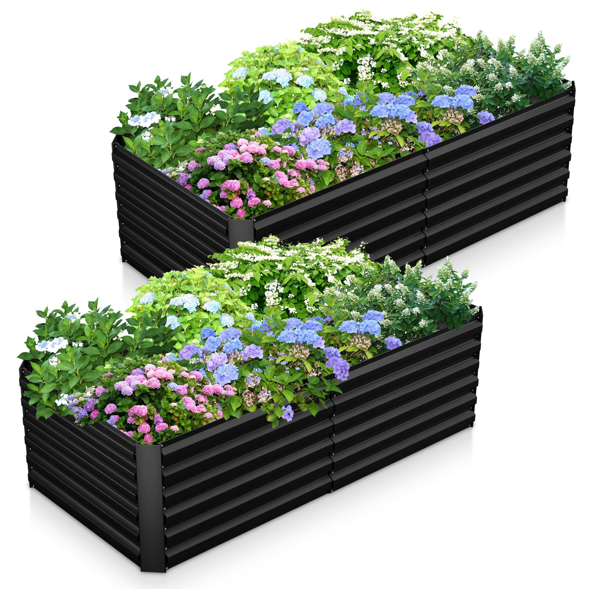 Outdoor Metal Raised Garden Bed

