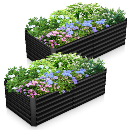 Outdoor Metal Raised Garden Bed

