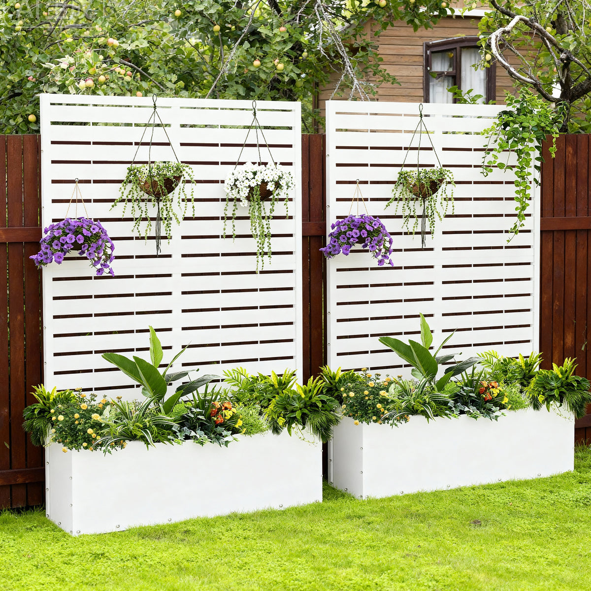 Outdoor Raised Garden Bed for Climbing Plants