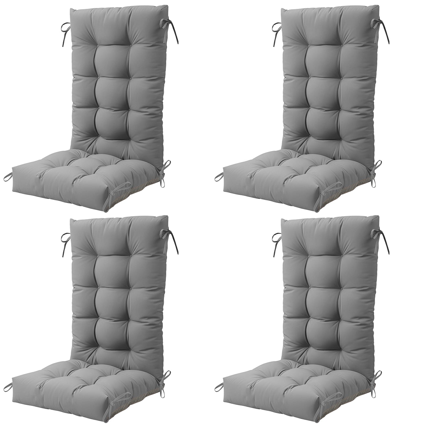 Waterproof Adirondack Chair Cushions with Ties & Non-Slip Bottom