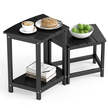 HDPE 2-Tier Outdoor Side Table