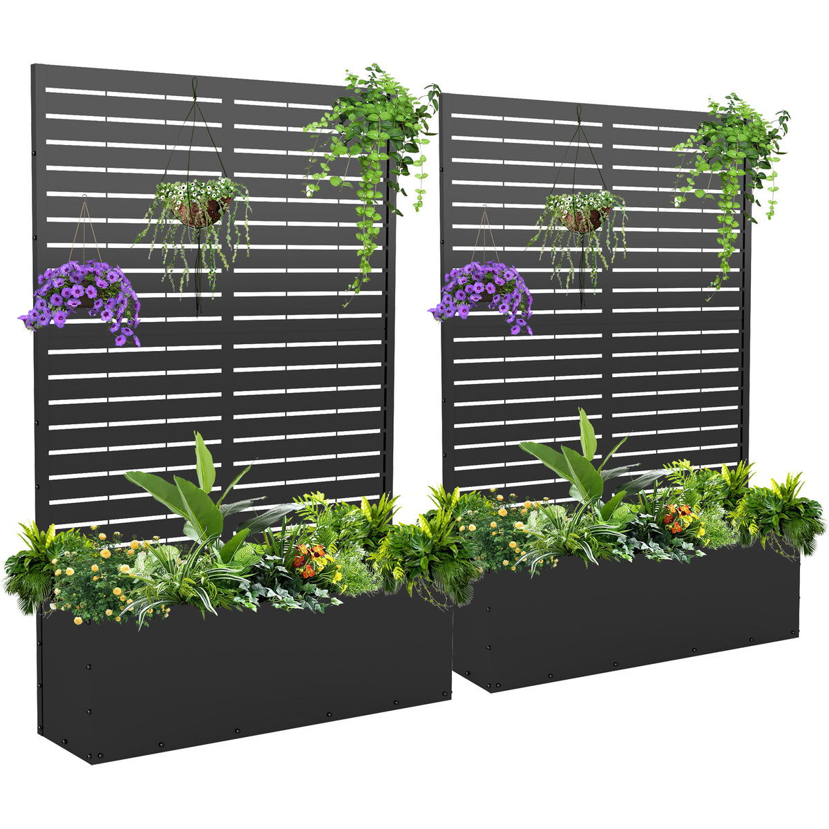 Outdoor Raised Garden Bed for Climbing Plants