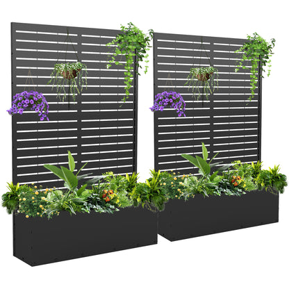 Outdoor Raised Garden Bed for Climbing Plants