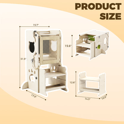 4-in-1 Toddler Standing Tower