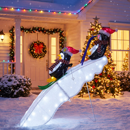 Penguin Sled Christmas Light