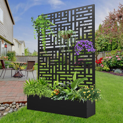 Outdoor Raised Garden Bed for Climbing Plants
