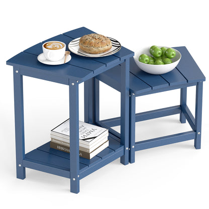 HDPE 2-Tier Outdoor Side Table