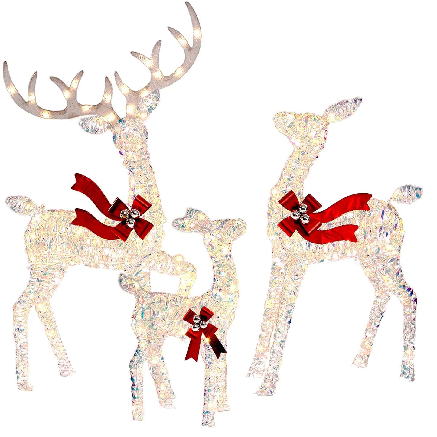 3-Piece Large Christmas Deer Family - Foowin