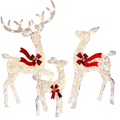 3-Piece Large Christmas Deer Family - Foowin