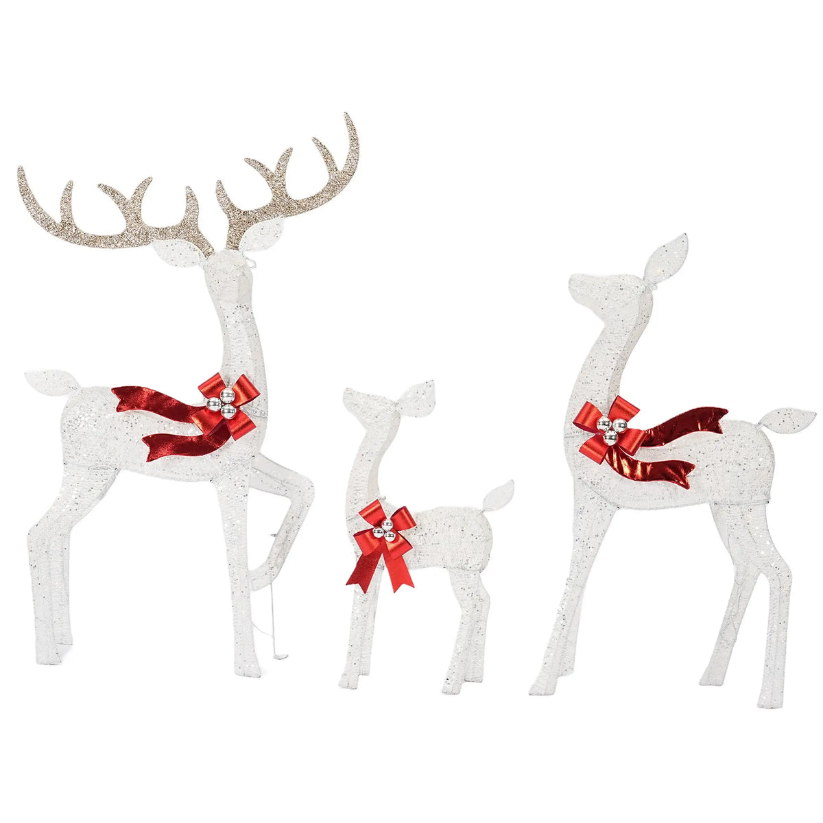 3-Piece Large Christmas Deer Family - Foowin