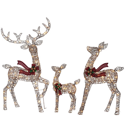 3-Piece Large Christmas Deer Family - Foowin
