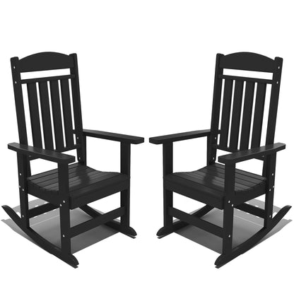 Modern HDPE Patio Rocking Chairs