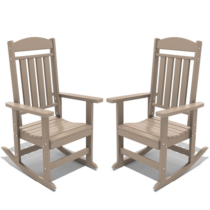 Modern HDPE Patio Rocking Chairs