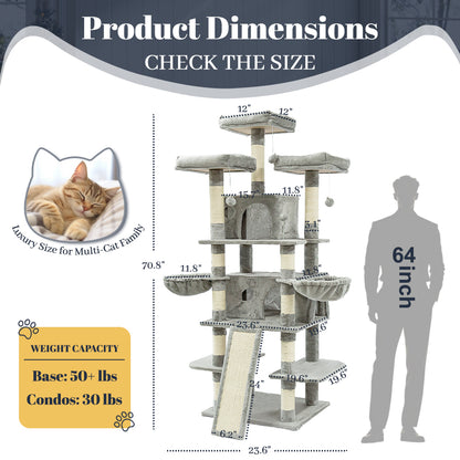 Multi-Level Cat Tree 68"