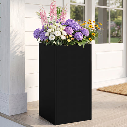 Metal Tall Rectangular Planter