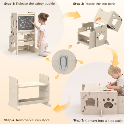 4-in-1 Toddler Standing Tower