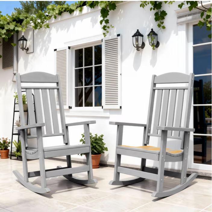 Modern HDPE Patio Rocking Chairs