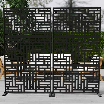 Outdoor Metal Privacy Screen Galvanized Decorative Screen

