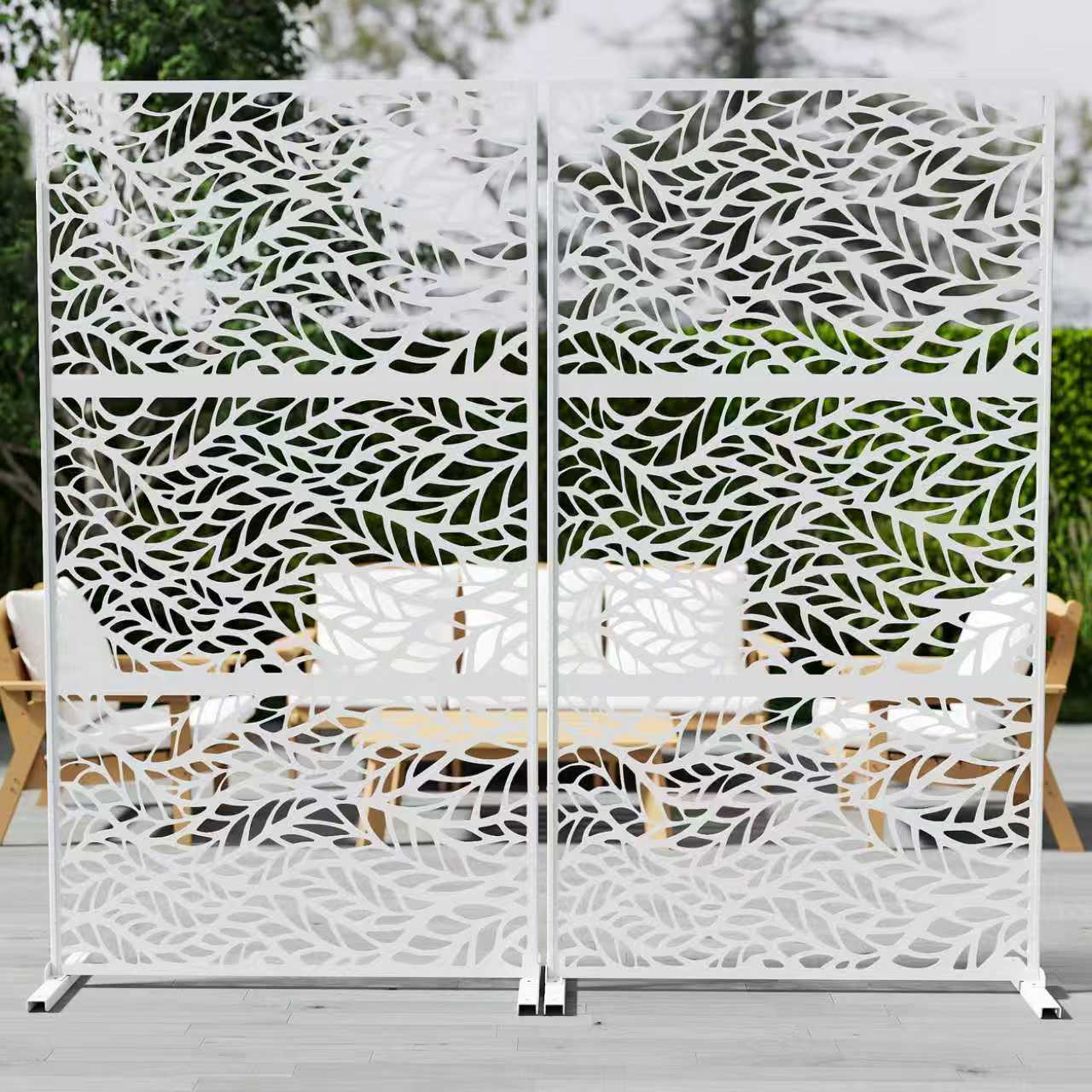 Outdoor Metal Privacy Screen Galvanized Decorative Screen
