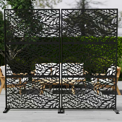 Outdoor Metal Privacy Screen Galvanized Decorative Screen

