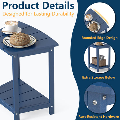 HDPE 2-Tier Outdoor Side Table