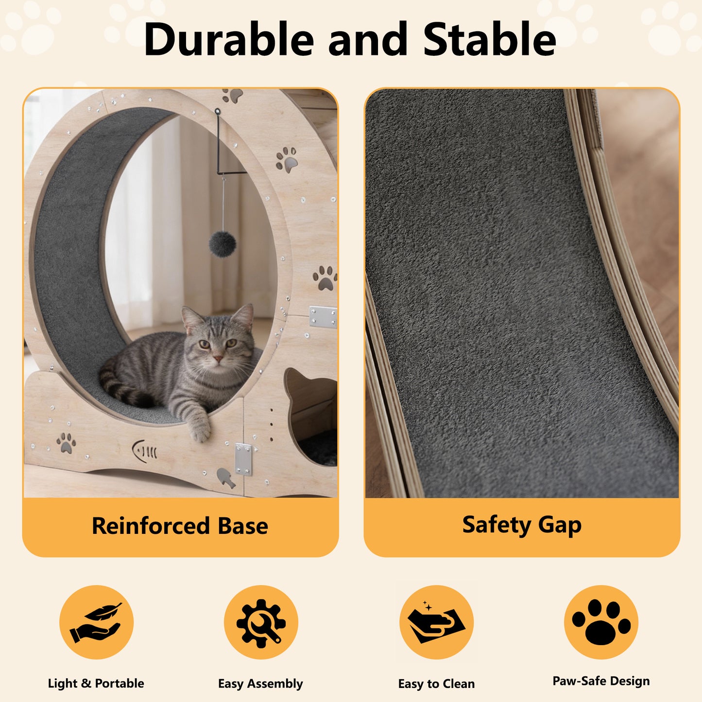 40" Cat Exercise Wheel for Cats