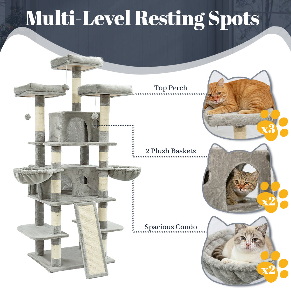 Multi-Level Cat Tree 68"