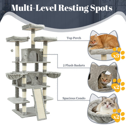 Multi-Level Cat Tree 68"