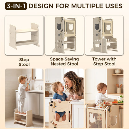 4-in-1 Toddler Standing Tower