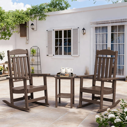 Modern HDPE Patio Rocking Chairs