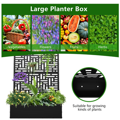 Outdoor Raised Garden Bed for Climbing Plants