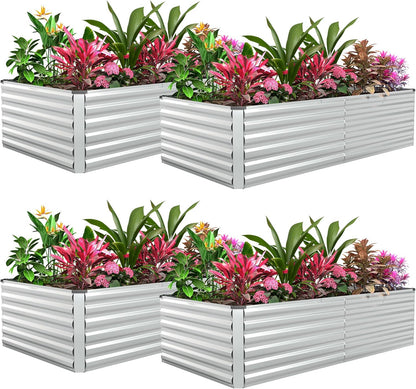 Galvanized Raised Garden Bed 8x4x2ft