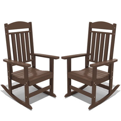 Modern HDPE Patio Rocking Chairs