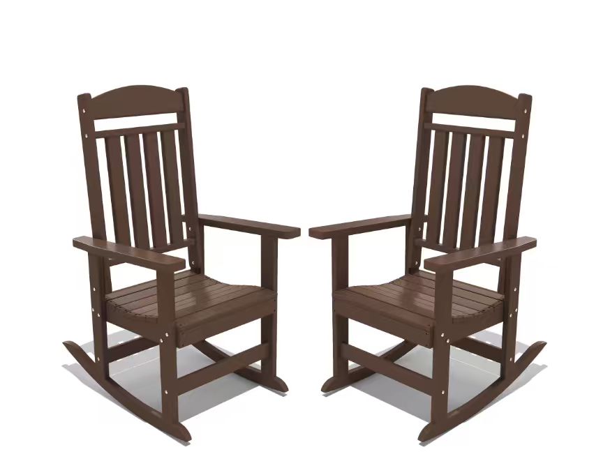 Modern HDPE Patio Rocking Chairs