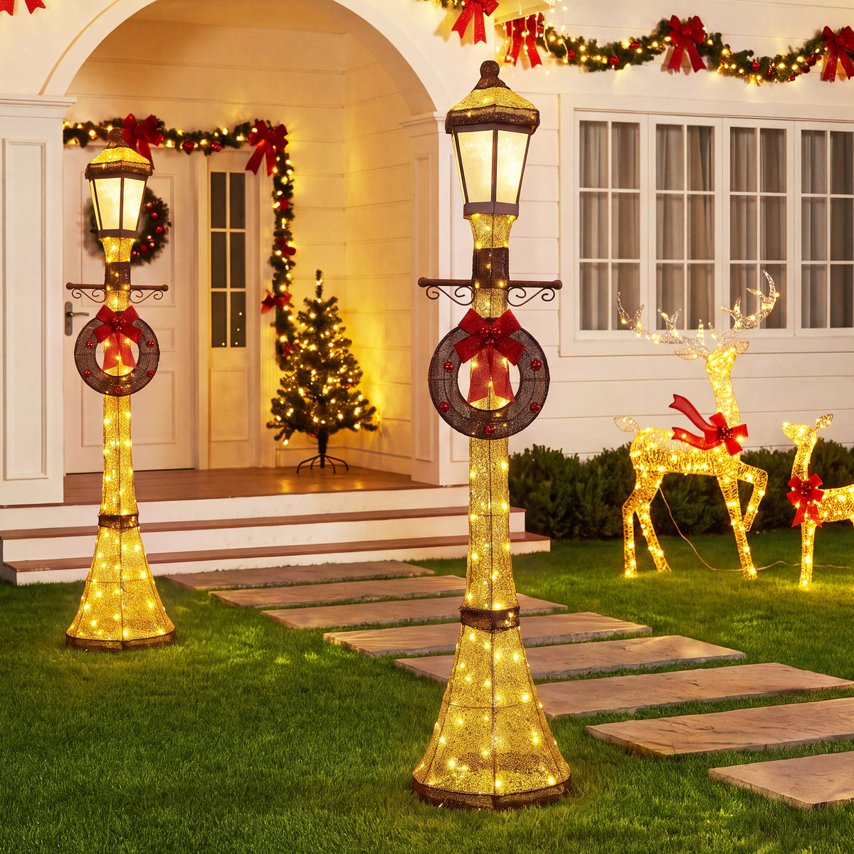 6FT Outdoor Christmas Lamppost