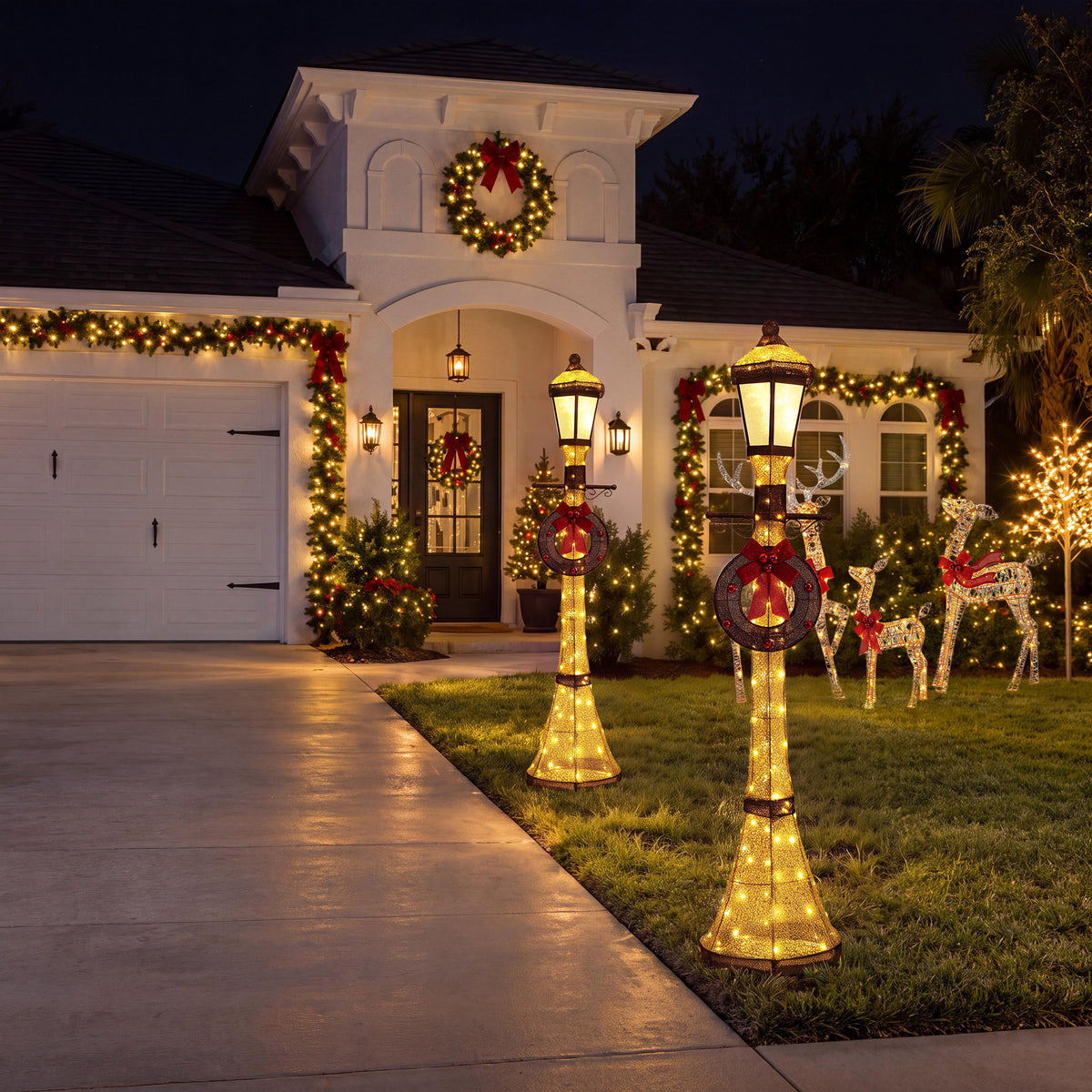 6FT Outdoor Christmas Lamppost