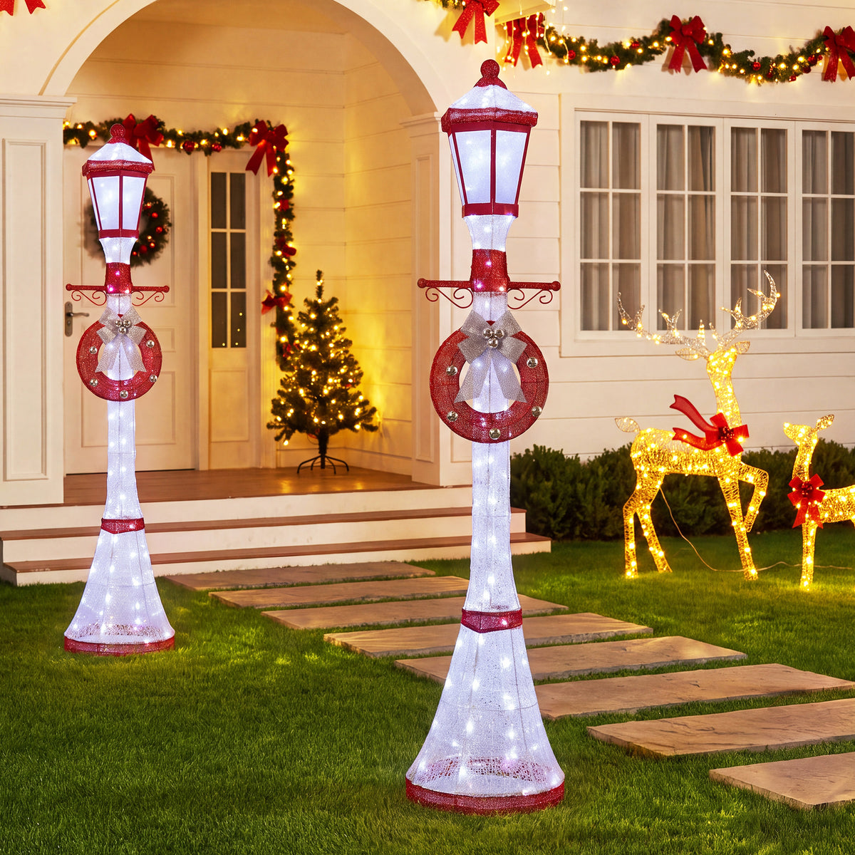6FT Outdoor Christmas Lamppost