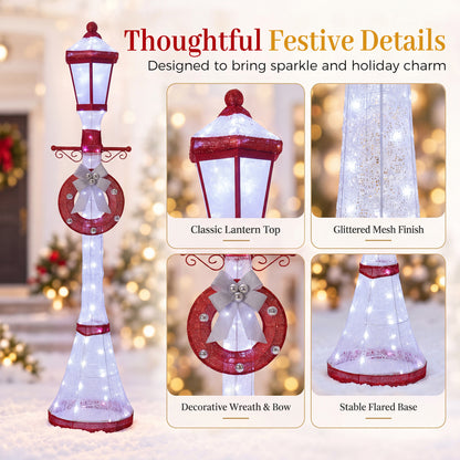 6FT Outdoor Christmas Lamppost