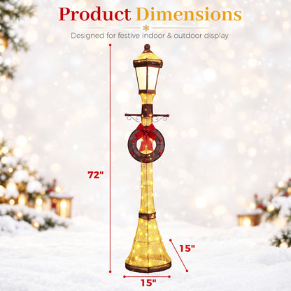 6FT Outdoor Christmas Lamppost