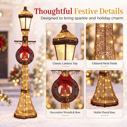 6FT Outdoor Christmas Lamppost